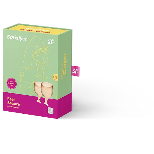 Менструальні чаші Satisfyer Feel Secure 2 шт. помаранчеві - фото 2