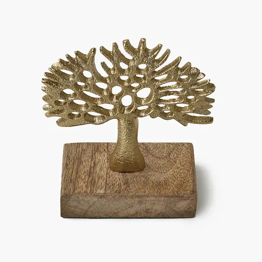 Декор алюминиевый MBM HOME Дерево на подставке золотой 100х50х135 мм (DH-ST-39 S GOLD) - фото 2