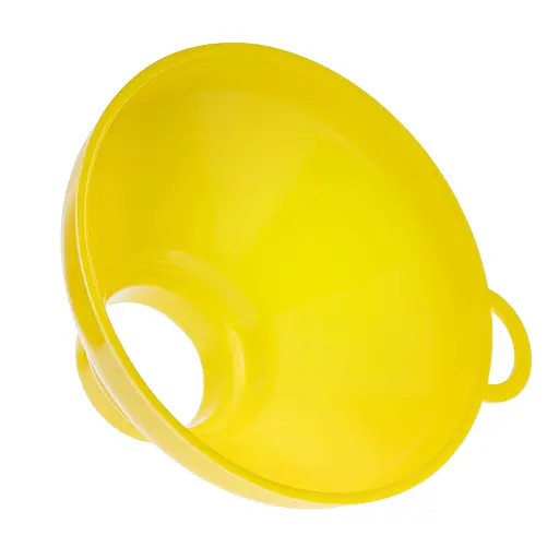 Воронка (лейка) Ø 15,5 см пластиковая с широким горлом на банку, Kitchette Желтый 84035 - фото 4