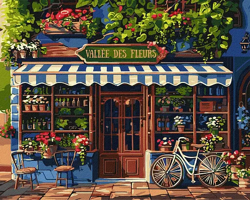 Набір для розпису по номерах Долина квітів, Ideyka, 40x50 см, КНО3649