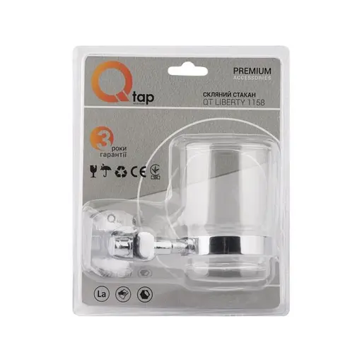 Склянка Qtap Liberty CRM 1158 хром - фото 4