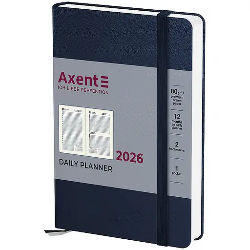 Дневник Axent 2026 Pocket Strong 104х146 мм синий (8833-26-02-A)