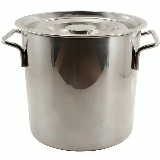 Каструля із нержавіючої сталі з кришкою 6 л, Zauberg Сірий 87117 - фото 1