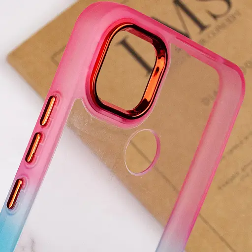 Чехол Epik TPU+PC Fresh sip series для Xiaomi Redmi 9C Бирюзовый / Розовый - фото 4