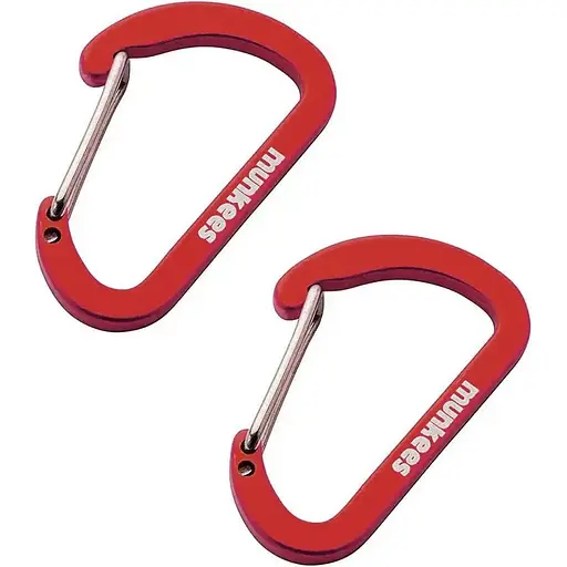 Брелок-карабін Munkees 3251 Flat Wiregate 4х40 мм пара Red (1012-3251-RD)