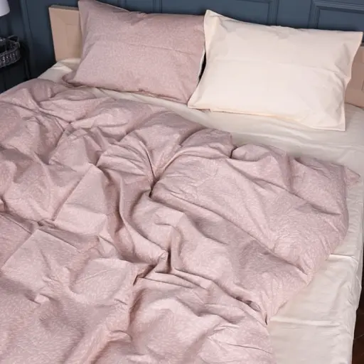 Простирадло MirSon Сатин 22-1374 Vanilla Drops 200x220 см (2200010475180) - фото 2