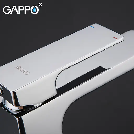 Смеситель для умывальника гайка Ø35 Gappo Futura 1/8 G1018 Белый - фото 7