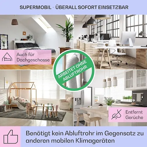 Охолоджувач повітря Klarstein Skyscraper Ice Smart 4-в-1 Сірий (10040207) - фото 2