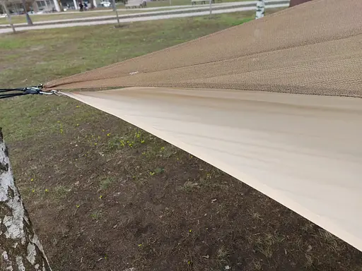 Тент навіс затіняючий квадратний 4х4м Оксфорд (Бежевий) - фото 7