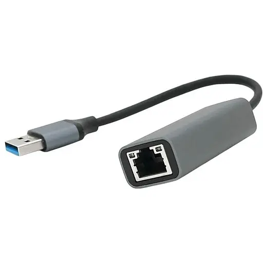 Контролер USB 3.0 to Ethernet VEGGIEG V-K306 Мережевий адаптер 100 / 1000Mbps з проводом, RTL-8152B, Aluminum, Blister-Box