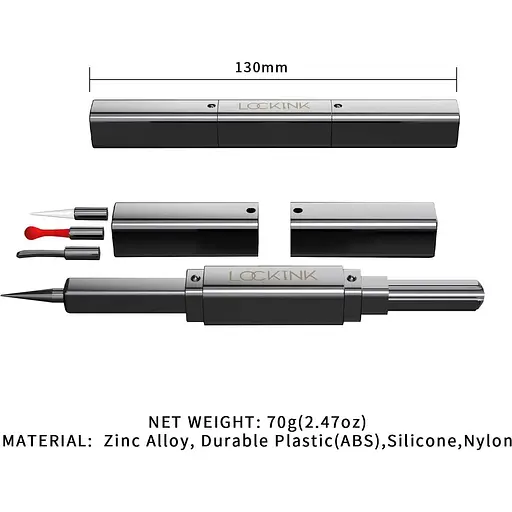 Ексклюзивний тиклер Lockink 5-head Flirting Tickler - Grey з п'ятьма насадками - фото 8