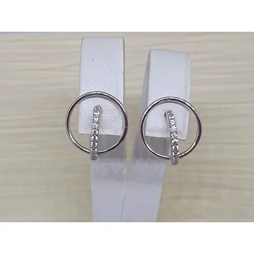 Срібні пуссети Dear з фіанітами. 3364.1 - фото 4