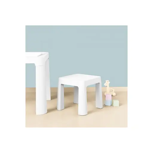 Дитячий табурет 0891TXK білий, до 75 кг 32 х 32 х 28 см - фото 5