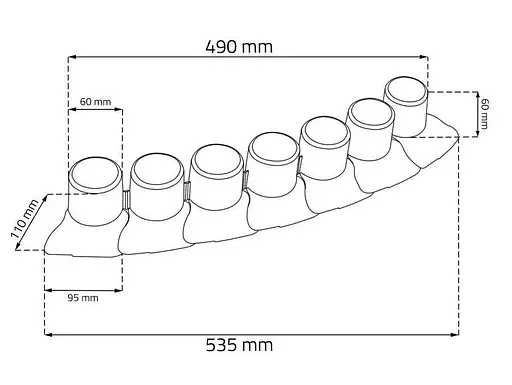 Палісад садовий Prosperplast Palisada теракотовий 4.05 м - фото 9