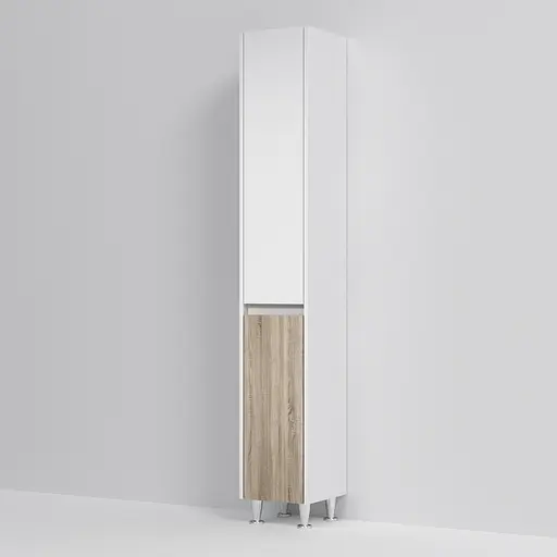 Пенал напольный AM.PM Gem S 35 см левосторонний с корзиной M91CSL0356WF38 - фото 4