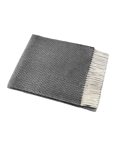 Плед бавовняний Миами/Miami Glenn Vladi білий-дим 140х200 - фото 1