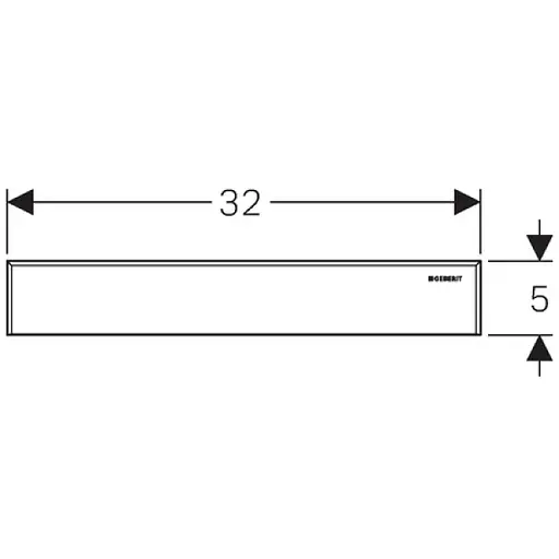 Декоративна накладка Geberit для душового елемента, нержавіюча сталь 154.336.FW.1 - фото 2