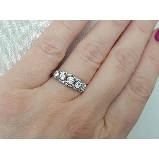 Срібне кільце Лазурит з фіанітами. 15100р 18,5 - фото 4