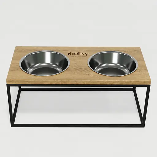Hollky Base XL20 — миски на підставці для великих собак (2 × 1,8 л) - фото 4