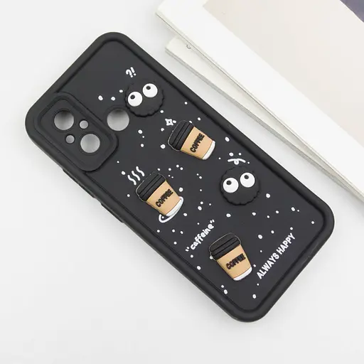 Чехол Epik TPU Toys Case для Xiaomi Redmi 12C/Poco C55 Black/Always Happy - фото 4