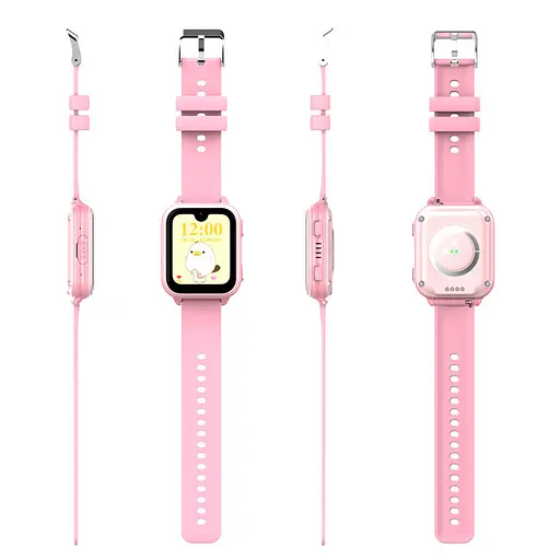 Смарт-часы-телефон детские Wonlex KT33 с камерой WI-FI GPS SIM-карта силиконовый ремешок Pink (17775) - фото 6