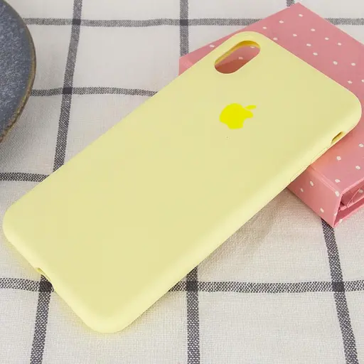 Чехол Epik Silicone Case Full Protective AA для Apple iPhone X/XS 5.8 Желтый/Mellow Yellow - фото 2
