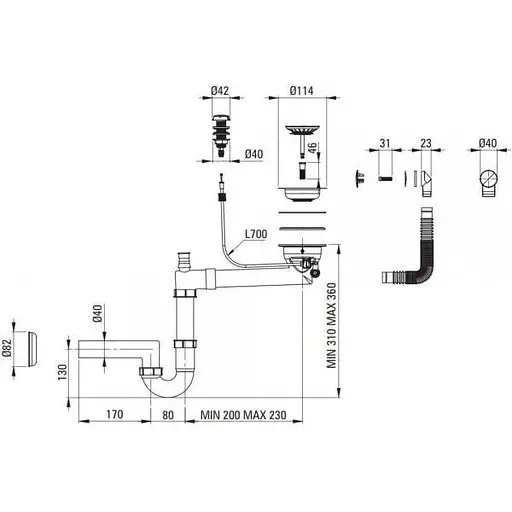 Кухонна мийка Deante Zorba ZQZ N11A - фото 3