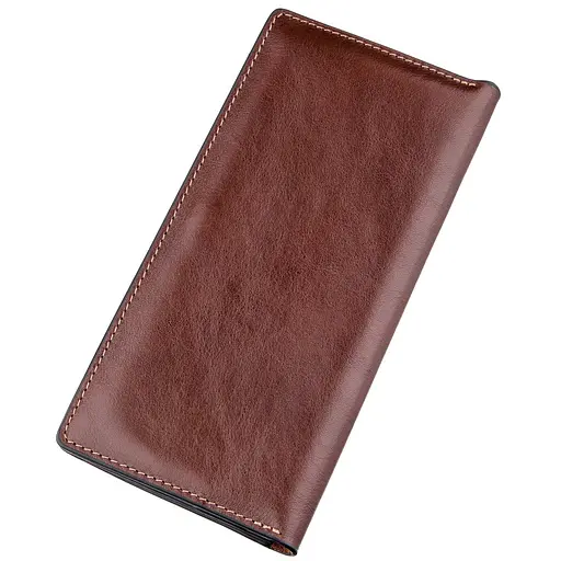 Кожаный портмоне Grande Pelle 9.5х20х3 см acs0015779 - фото 2