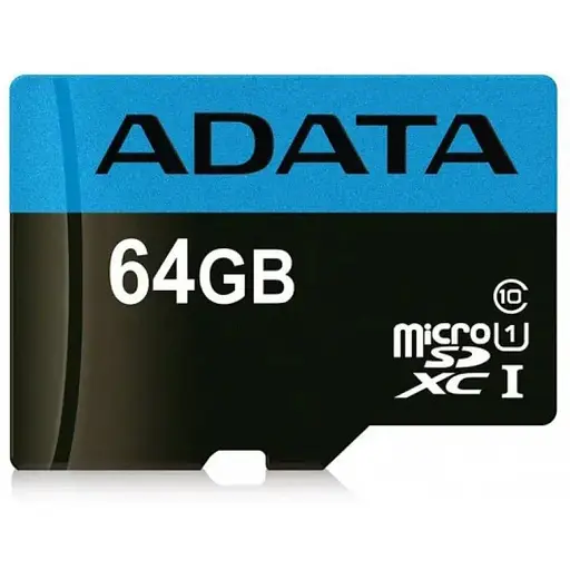 Карта памяти Adata microSDXC (UHS-1) Premier 64Gb Class 10 A1 (R-100Mb/s) (adapter SD) - фото 1