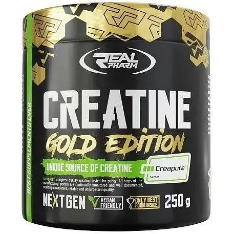 Креатин моногідрат Real Pharm Gold Edition Creatine, 250 грам