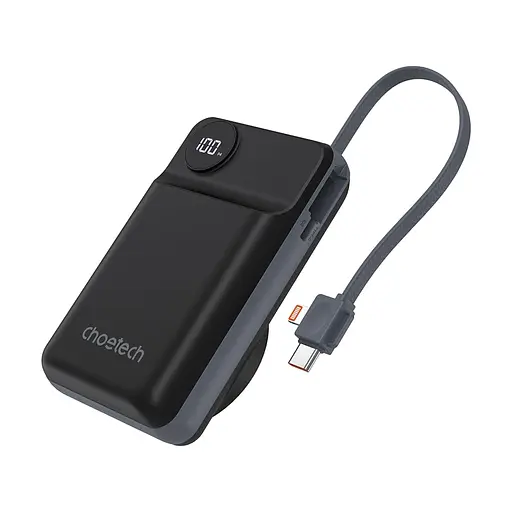 Повербанк 20000mAh Choetech B696 Black QC3.0 PD3.0 беспроводная зарядка смартфонов и Apple Watch (43-00132)