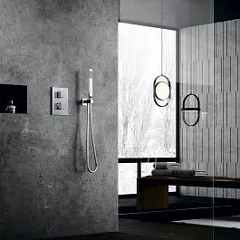 Термостат для душа на 3 потребителя Paffoni Level chrome LEQ519CR, Хром - фото 3