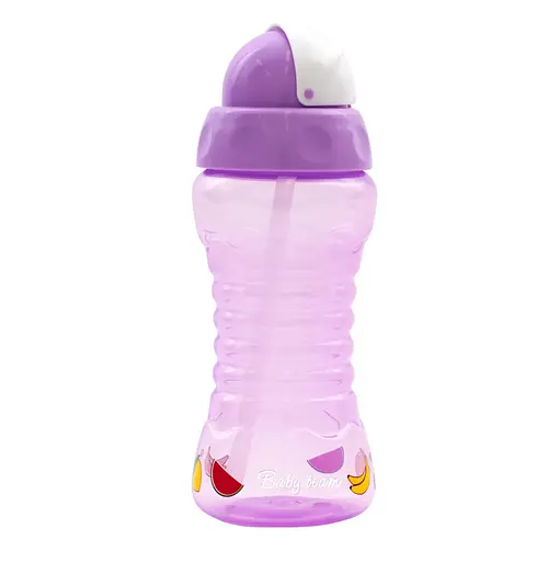 Поильник для путешествий с трубочкой 5005_Фиолетовый 300 мл