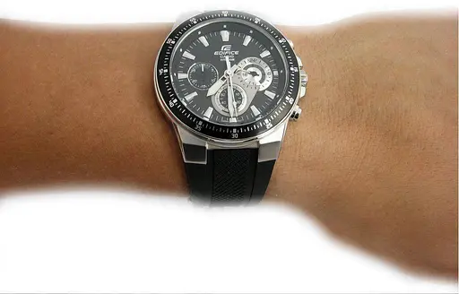 Годинники наручні чоловічі стрілочні стильні оригінальні Японія Casio Edifice EF-552-1AVEF - фото 3