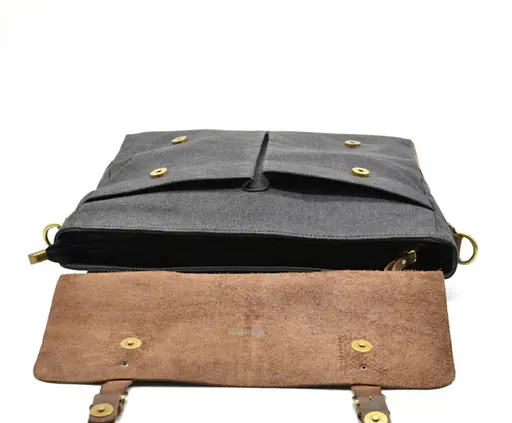 Чоловіча шкіряна сумка TARWA 36х27х10 см sum0026097 - фото 5