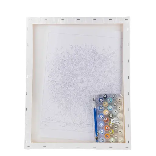 Набір для розпису по номерах "Блакитний волошковий букет" 40*50 см, IDEA2-GX45584, ТМ "99IDEAS" - фото 6