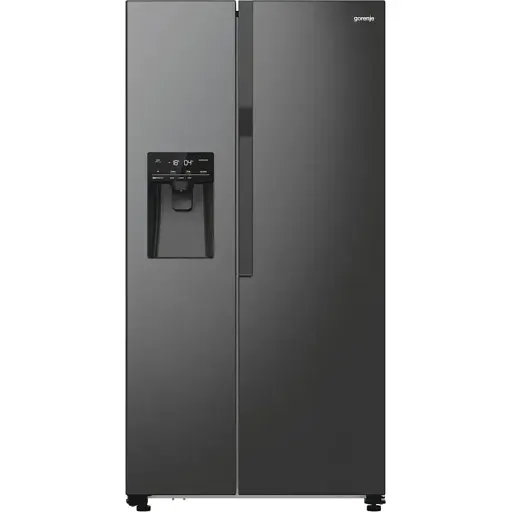 Холодильник Gorenje SBS 179х70х92 см 2 двери 376(190) л А++ NF+ Инв. диспенсер генератор льда Внешний диспл черный - фото 1