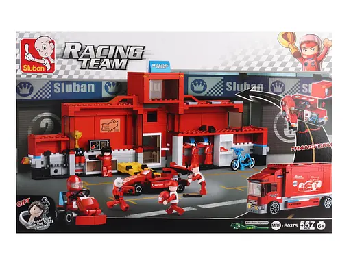 Конструктор Sluban Racing team, M38-B0375, 557 деталей, фигурки