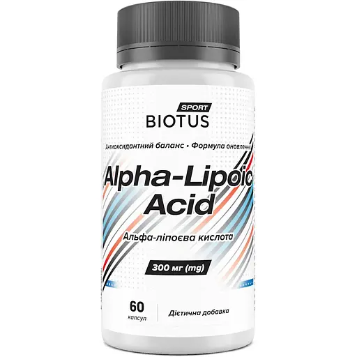 Альфа-липоевая кислота Biotus 60 капсул