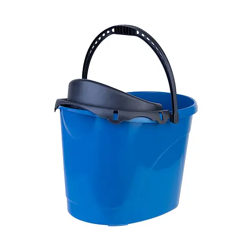 Ведро для уборки пластиковое с отжимом 13 л AFSEM Турция Синий 88075 - фото 1