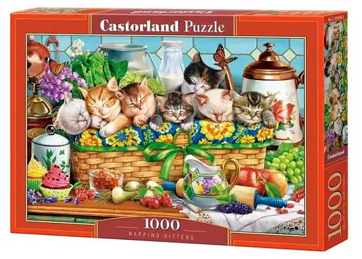 Пазл Castorland puzzle Дрімаючі кошенята, 1000 ел. (C-105069)