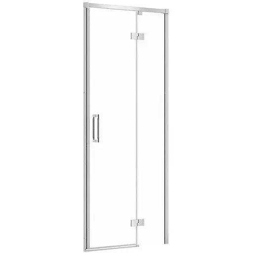 Душевые двери Cersanit Larga 80x195 R распашные профиль хром S932-115, Правая, прозрачный, хром - фото 1