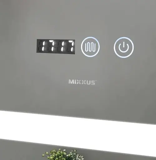 Зеркало Mixxus Light MR01-90x70 (часы, LED-подсветка, антизапотевание) (MI5999) - фото 8