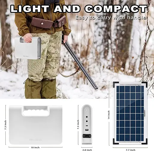 Портативна сонячна станція генератор Wawui 25000mAh 80W + сонячна панель - фото 10