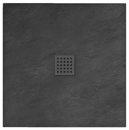 Душовий піддон Rea black Rock 90x90 REA-K4581 Чорний - фото 1