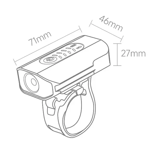 Велосипедный фонарь Xiaomi HIMO Bicycle Headlight F500 (600LM/IPX3) - фото 7