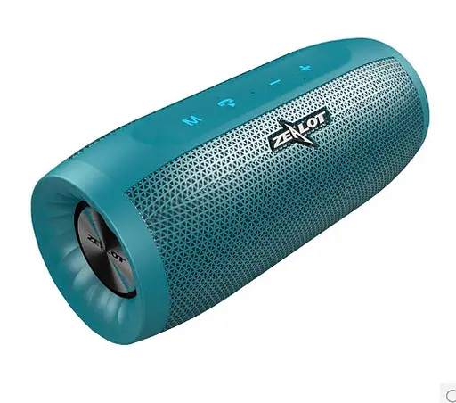 Бездротова Bluetooth колонка Zealot S16 стереозвук HiFi (Бірюзовий) - фото 2