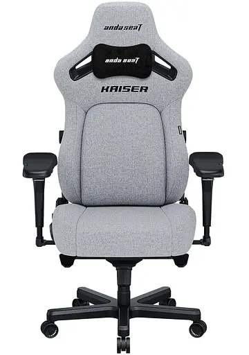 Игровое кресло Anda Seat Kaiser 4 Size XL Gray Linen Fabric (AD12YDDC-XLL-20-G-CF) - фото 1