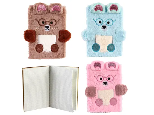 Блокнот пухнастий Bears, А5, 80 аркушів, 70 г/м² (В асортименті) - фото 2
