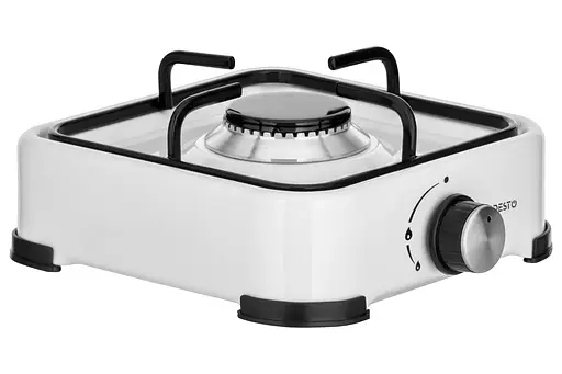 Настільна плита Ardesto GTC-NS1011W, White, поворотні перемикачі, 1 конфорка, емальована сталь, 11x29x23 см - фото 3